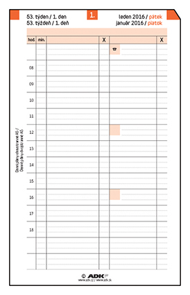 ADK Denní plán termínovaný A6 oboustranný 2021 (183 listů)