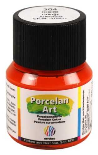 Barva na porcelán Nerchau - 20 ml - oranžová