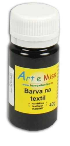 Barva na textil 40g - barva černá