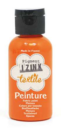 Barva na textil IZINK - klasická - 50 ml - oranžová