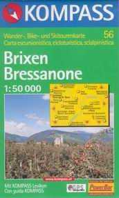 Brixen a okolí - mapa Kompass č.56 - 1:50t /Itálie/