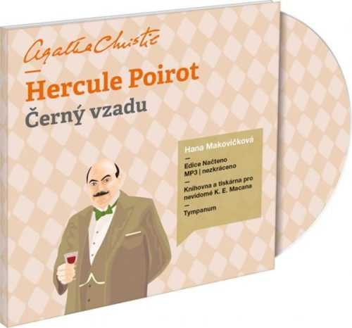 CD Hercule Poirot Černý vzadu - Christie Agatha - 13x14