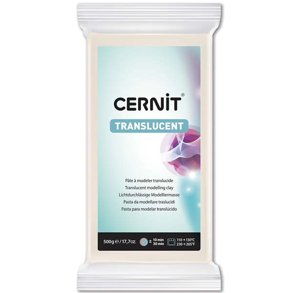 CERNIT Modelovací hmota TRANSLUCENT 500 g - průhledná