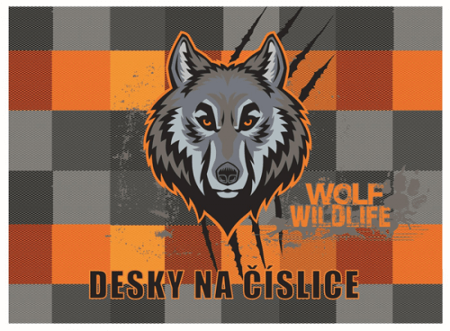 Desky na číslice - Vlk