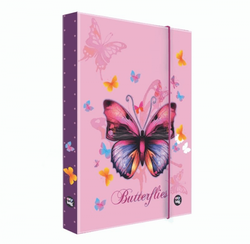 Desky na sešity s boxem A4 Jumbo - Motýl / Butterflies 2021