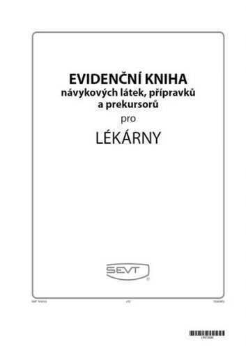 Evidenční kniha návykových látek pro lékárny - formát A4