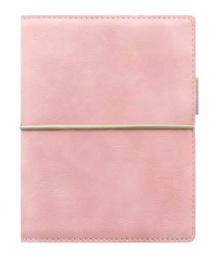 Filofax Kroužkový diář 2021 Domino Soft kapesní - pastelově růžový - 145 x 117 x 34 mm