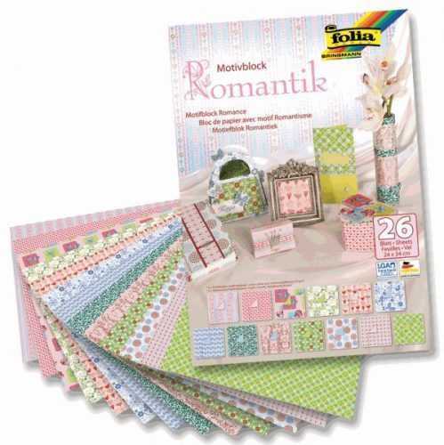 Folia blok s motivem - Romantika 24 x 34 cm