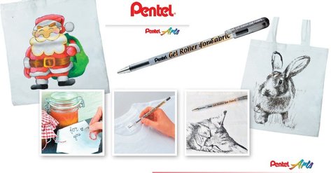 Gelové pero na textil Pentel BN15