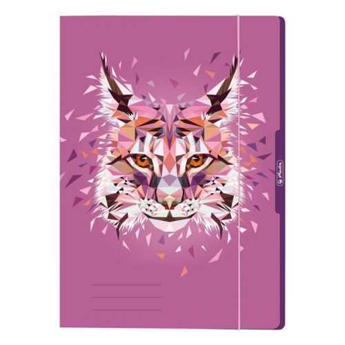 Herlitz Desky s gumou A4 3 klopy Wild Animal - Rys