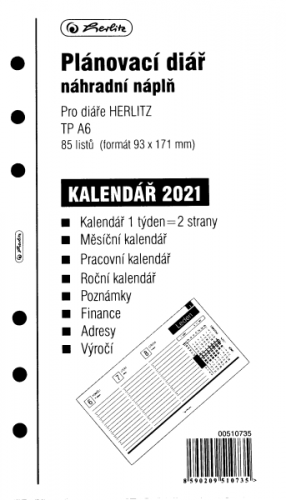 Herlitz Náplň do diáře 2021