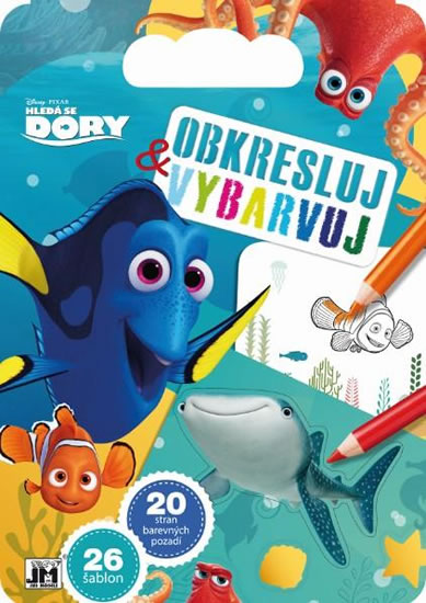 Hledá se Dory - Obkresluj a vybarvuj! - neuveden