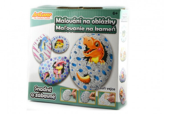 Malování na oblázky/ kameny Dinosauří vejce kreativní sada