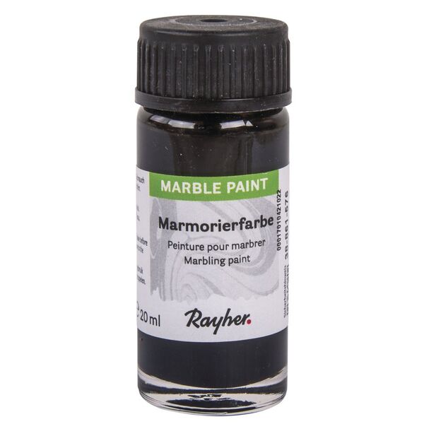 Mramorovací barva Rayher Marble Paint 20 ml - černá