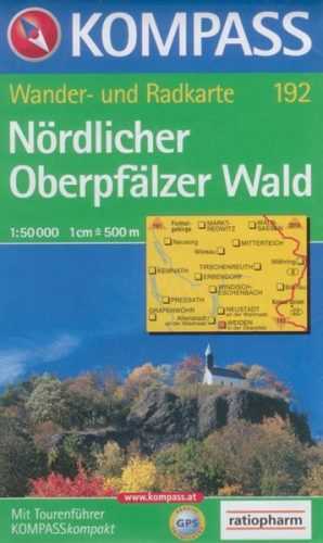 Nrdlicher Oberpfälzer Wald - mapa Kompass č.192 - 1:50 000 /Německo/