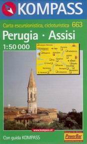 Perugia - Assisi - mapa Kompass č.663 - 1:50t /Itálie/