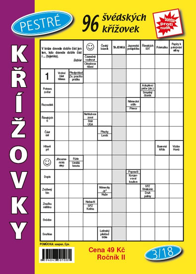 Pestré křížovky 3/18 - neuveden