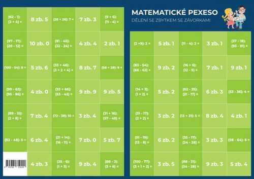 Pexeso - Matematika - Dělení se zbytkem se závorkami - PhDr. Martin Staněk