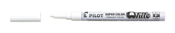 Pilot Super Color Lakový permanentní popisovač 1 mm - bílý