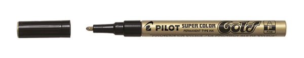Pilot Super Color Lakový permanentní popisovač 1 mm - zlatý