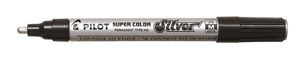 Pilot Super Color Lakový permanentní popisovač 2 mm - stříbrný