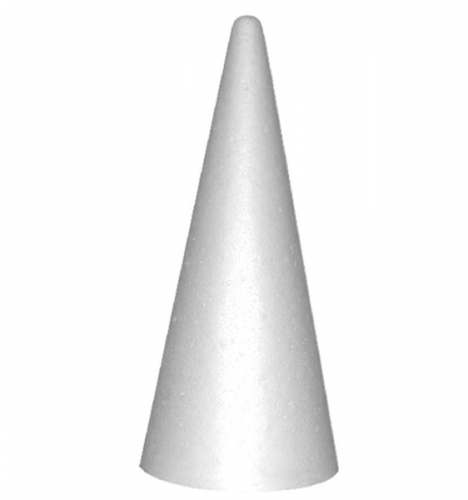 Polystyrenový kužel 15 cm - 6 ks