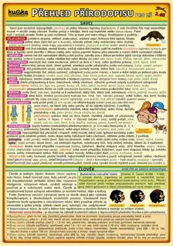 Přehled přírodopisu pro ZŠ 2.díl - skládačka A5 (8 stran)