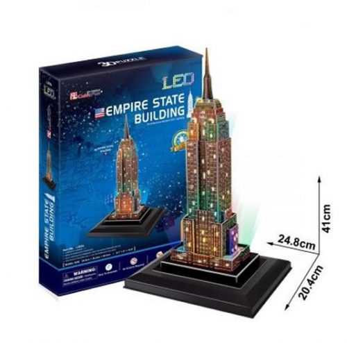 Puzzle 3D Empire State Building/LED - 38 dílků