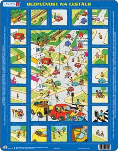 Puzzle MAXI - Bezpečnost silniční dopravy/35 dílků - 29x37 cm