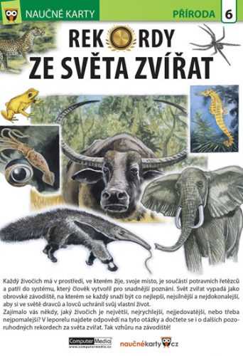 Rekordy ze světa zvířat - Naučné karty - neuveden