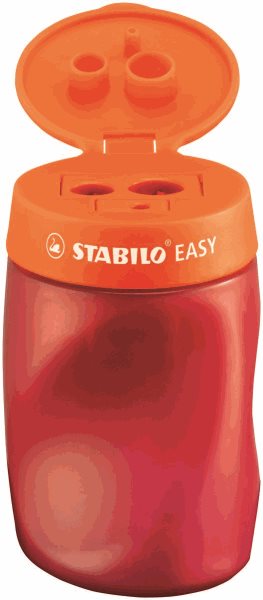 STABILO EASYsharpener P Ořezávátko se zásobníkem 3in1 - oranžové