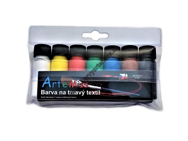 Sada barev na tmavý textil 7 x 12g