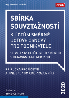 Sbírka souvztažností se vzorovou účtovou osnovou s opravami pro rok 2020 - Ing. Jaroslav Jindrák