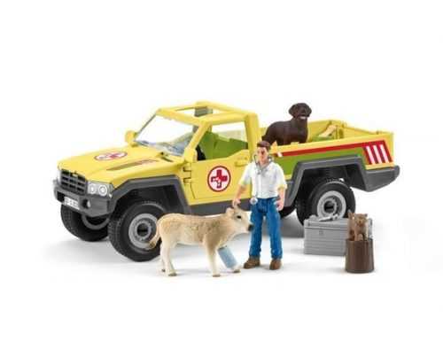 Schleich 42503 Záchranné terénní auto s veterinářem