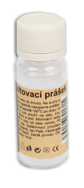 Smaltovací prášek 10g - barva bílá