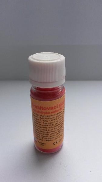 Smaltovací prášek 10g - barva červená