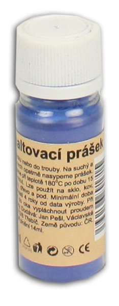 Smaltovací prášek 10g - barva modrá