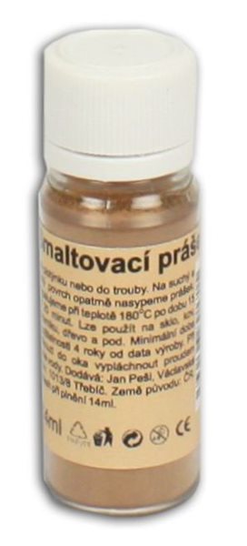 Smaltovací prášek 10g - barva sv. hnědá