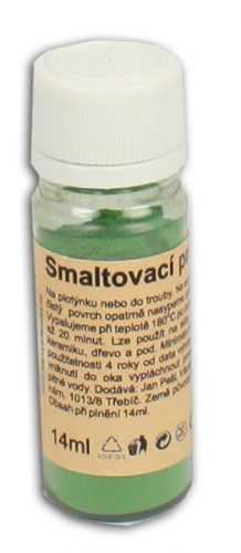 Smaltovací prášek 10g - barva zelená