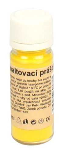 Smaltovací prášek 10g - barva žlutá