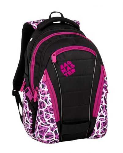 Studentský batoh Bagmaster - BAG 9 C PURPLE/WHITE/BLACK