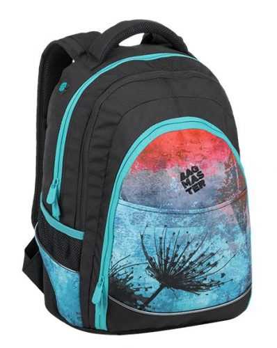 Studentský batoh Bagmaster - DIGITAL 9 A BLUE/RED/BLACK