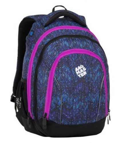 Studentský batoh Bagmaster - SUPERNOVA 8 A BLACK/BLUE/PINK