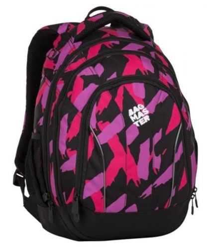 Studentský batoh Bagmaster - SUPERNOVA 8 B BLACK/PINK/VIOLET