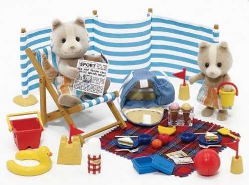 Sylvanian Families Medvídci na pláži