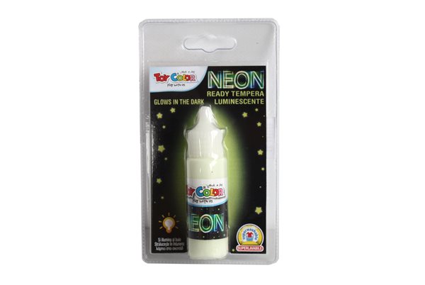 Temperová barva NEON - 25 ml - fosforeskující zelená