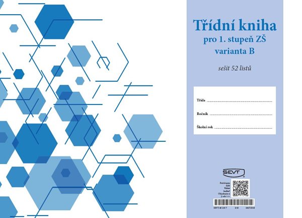 Třídní kniha pro 1. stupeň ZŠ - Varianta B - sešit A4 104 str.