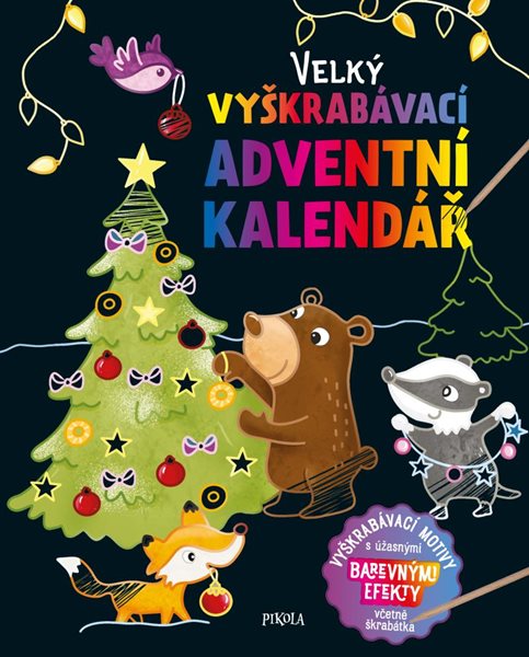 Velký vyškrabávací adventní kalendář - neuveden