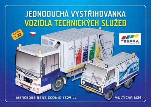 Vozidla technických služeb - Jednoduchá vystřihovánka - neuveden