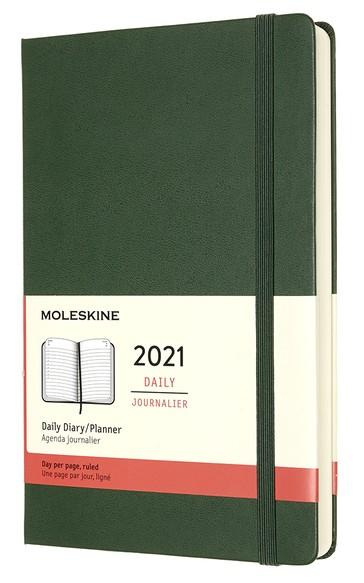 Moleskine Diář 2021 zelený L